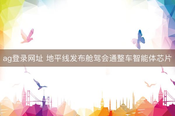 ag登录网址 地平线发布舱驾会通整车智能体芯片